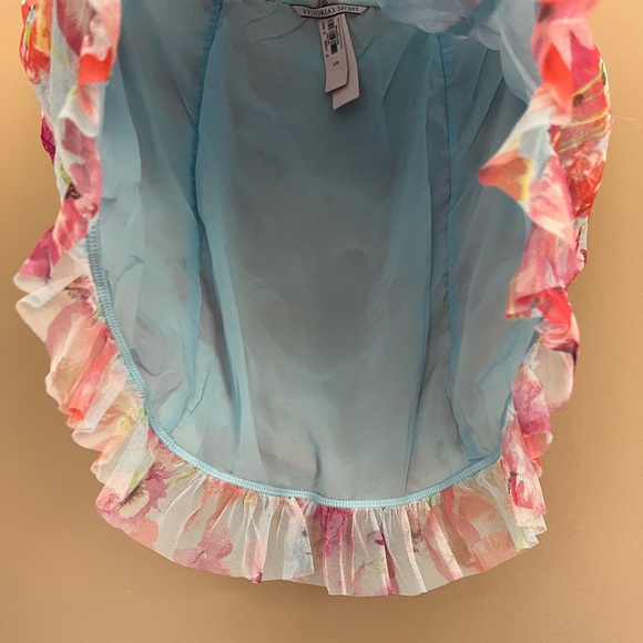 {Victoria's Secret} Floral Mesh Ruched Mini Skirt - Womens Large - NWT - Picture 5 of 10